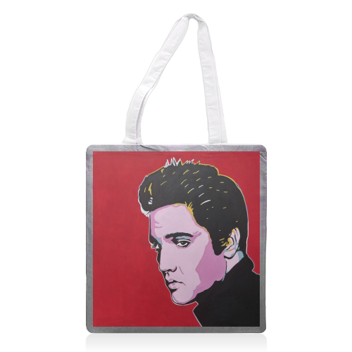 Elvis - printed canvas tote bag by Kirstie Taylor