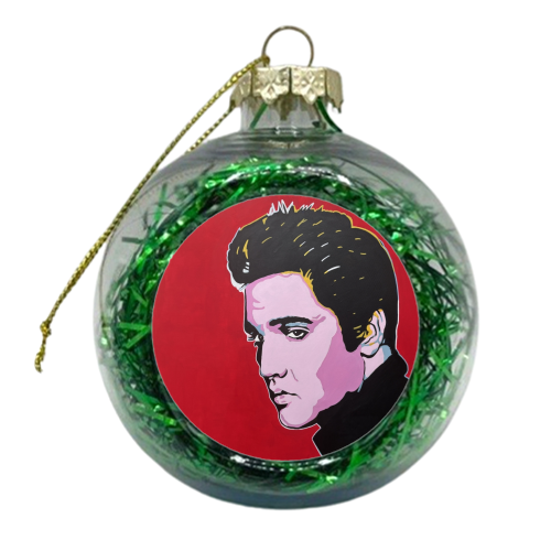 Elvis - xmas bauble by Kirstie Taylor