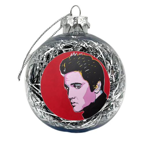Elvis - xmas bauble by Kirstie Taylor
