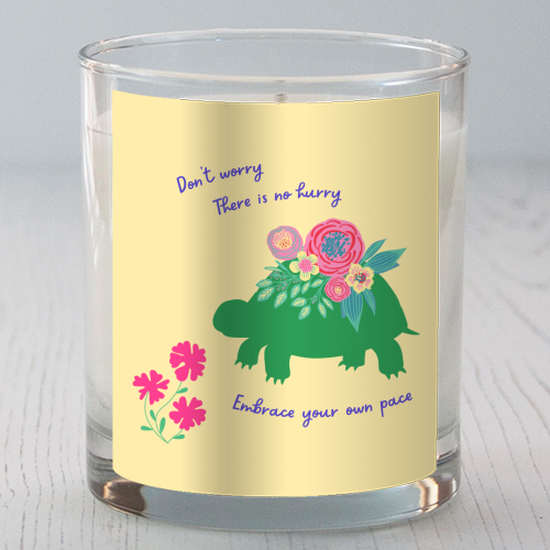 Embrace your own pace - scented candle by Nida Designs