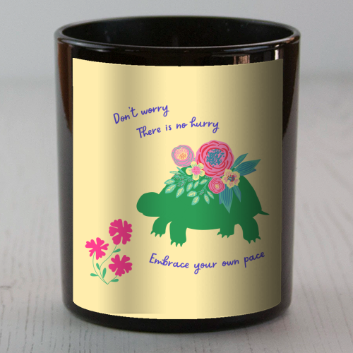 Embrace your own pace - scented candle by Nida Designs