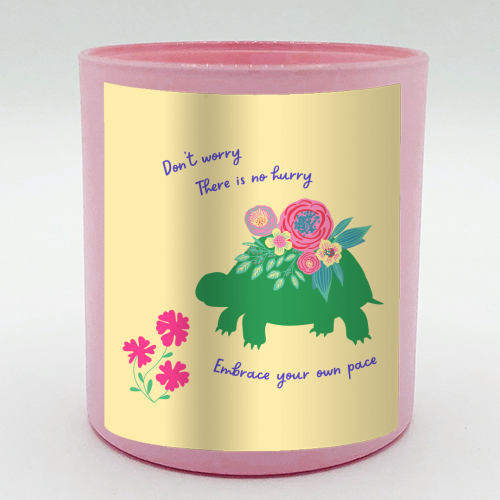 Embrace your own pace - scented candle by Nida Designs