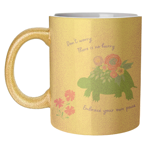 Embrace your own pace - unique mug by Nida Designs
