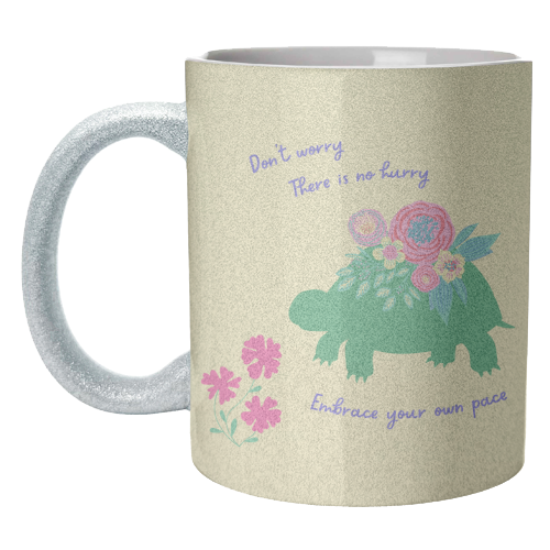 Embrace your own pace - unique mug by Nida Designs