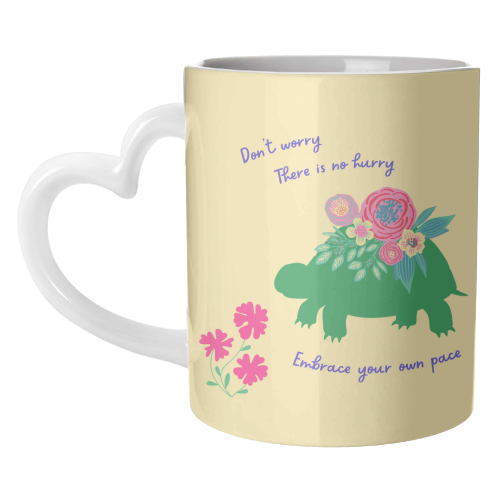 Embrace your own pace - unique mug by Nida Designs