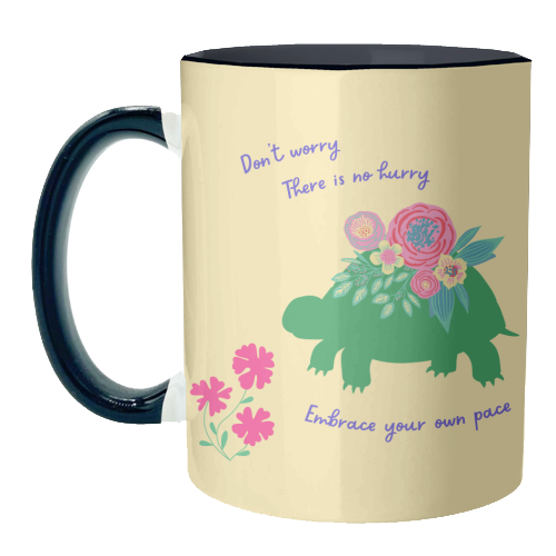 Embrace your own pace - unique mug by Nida Designs