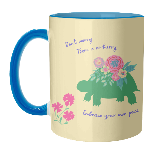 Embrace your own pace - unique mug by Nida Designs