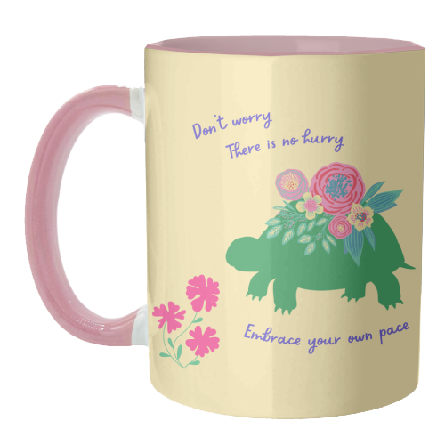 Embrace your own pace - unique mug by Nida Designs
