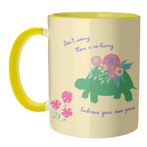 Embrace your own pace - unique mug by Nida Designs
