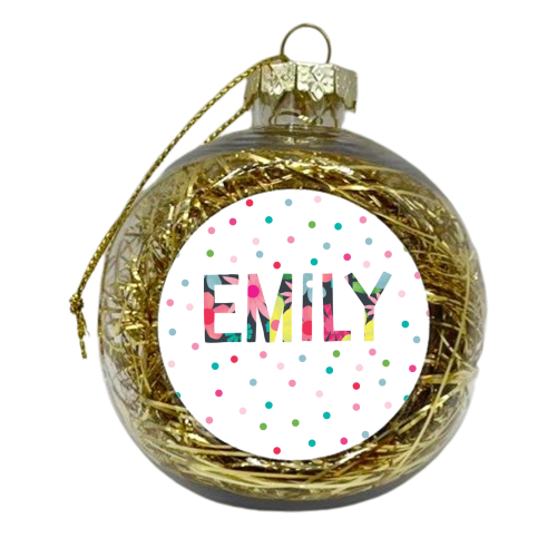 Emily - xmas bauble by The Boy and the Bear