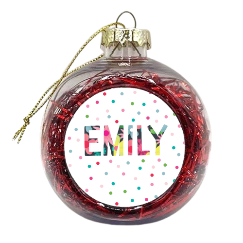 Emily - xmas bauble by The Boy and the Bear