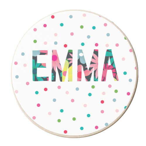 Emma - personalised beer coaster by The Boy and the Bear