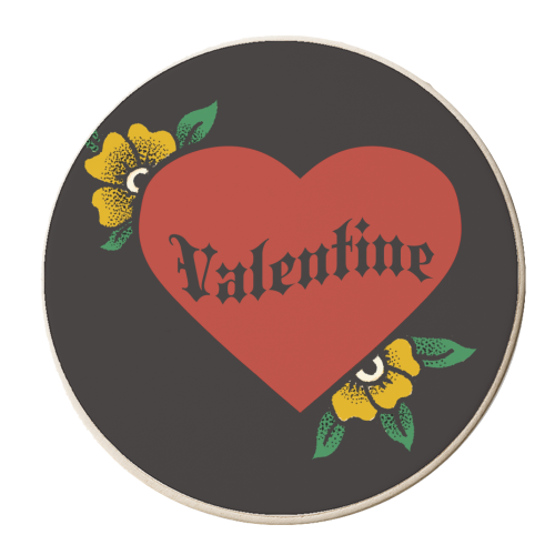 Emo Valentine - personalised beer coaster by The Queer Store