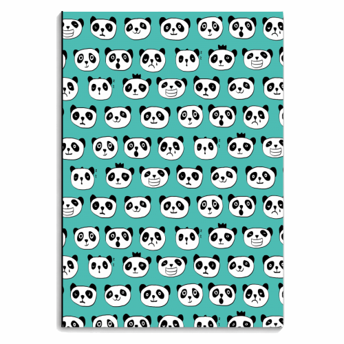 emotional pandas - personalised A4, A5, A6 notebook by Marie Scowen