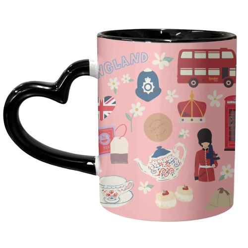 England - unique mug by Lilly Rose