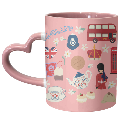 England - unique mug by Lilly Rose