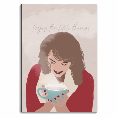 Enjoy the little things - personalised A4, A5, A6 notebook by Giddy Kipper