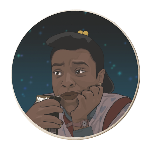 Erica print - personalised beer coaster by The Girl Next Draw