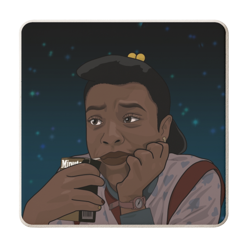 Erica print - personalised beer coaster by The Girl Next Draw