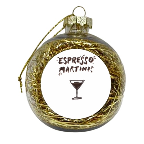 Espresso Martini - xmas bauble by Stuart MacCabe