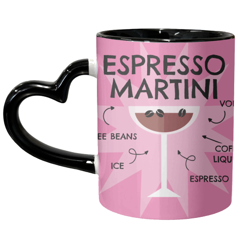 ESPRESSO MARTINI Cocktail Recipe Design - unique mug by AbiGoLucky