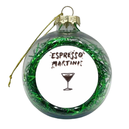 Espresso Martini - xmas bauble by Stuart MacCabe