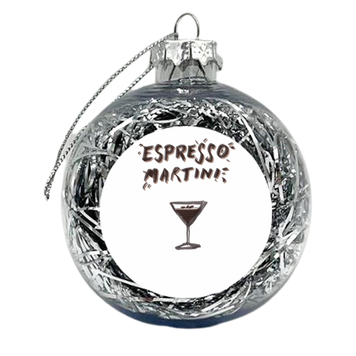 Espresso Martini - xmas bauble by Stuart MacCabe