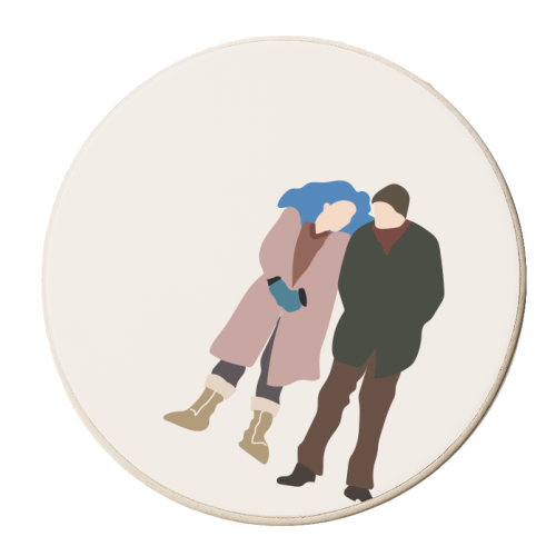 Eternal Sunshine of the Spotless Mind Fan Art - personalised beer coaster by Move Studio