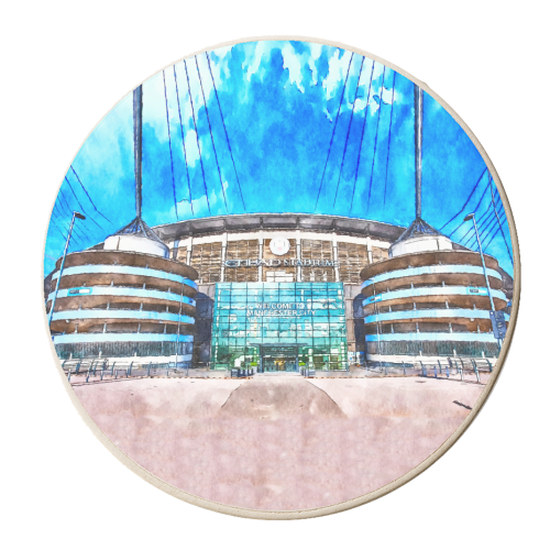 Etihad Stadium - personalised beer coaster by AP