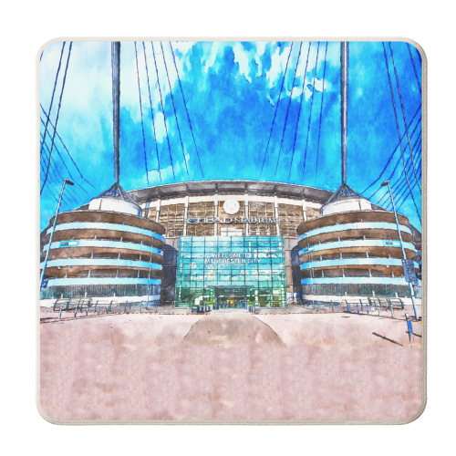 Etihad Stadium - personalised beer coaster by AP