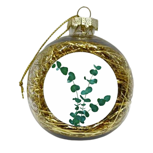 Eucalyptus Dream #1 #foliage #decor #art - xmas bauble by Anita Bella Jantz