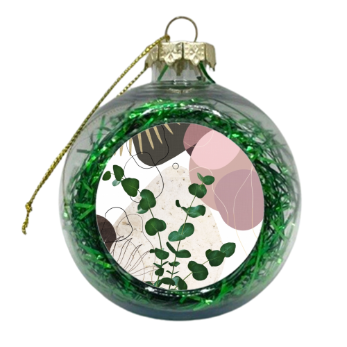 Eucalyptus Fan Palm Finesse #3 #tropical #decor #art - xmas bauble by Anita Bella Jantz