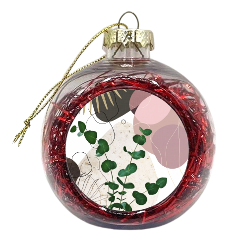 Eucalyptus Fan Palm Finesse #3 #tropical #decor #art - xmas bauble by Anita Bella Jantz