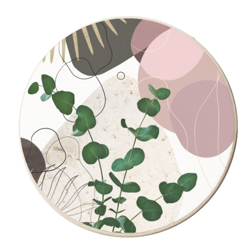 Eucalyptus Fan Palm Finesse #3 #tropical #decor #art - personalised beer coaster by Anita Bella Jantz