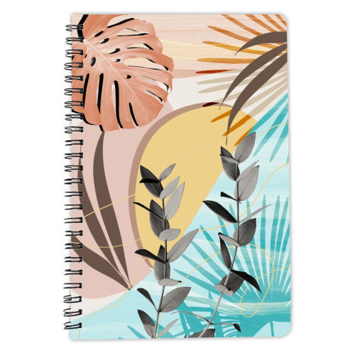 Eucalyptus Tropical Summer Oasis #1 #tropical #wall #art - personalised A4, A5, A6 notebook by Anita Bella Jantz