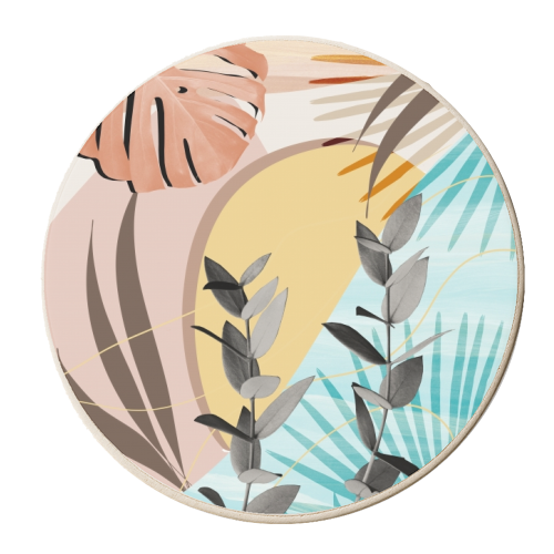 Eucalyptus Tropical Summer Oasis #1 #tropical #wall #art - personalised beer coaster by Anita Bella Jantz