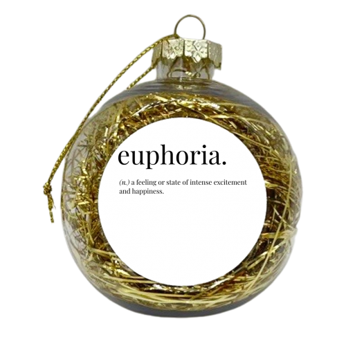 Euphoria - xmas bauble by Pink and Pip