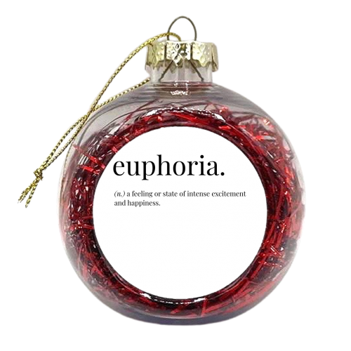 Euphoria - xmas bauble by Pink and Pip
