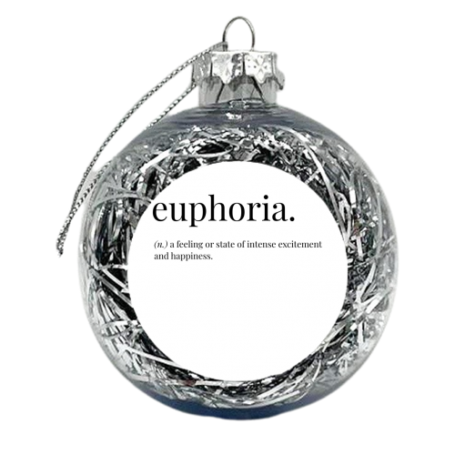 Euphoria - xmas bauble by Pink and Pip