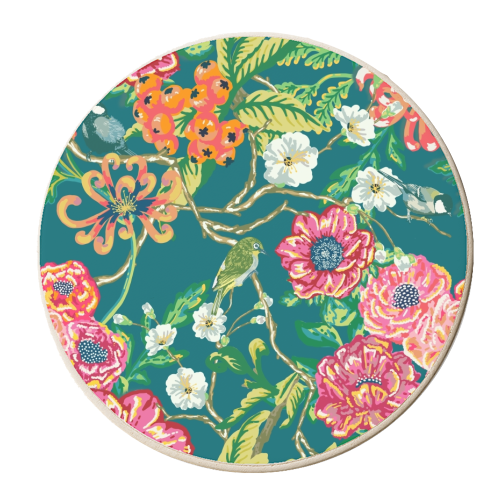 Evening Blooms - personalised beer coaster by Draper & Harlow