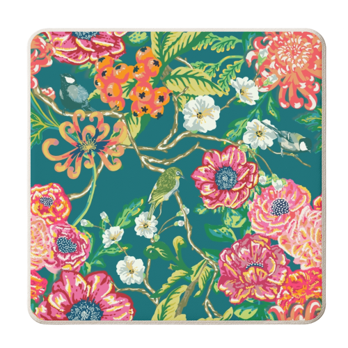 Evening Blooms - personalised beer coaster by Draper & Harlow