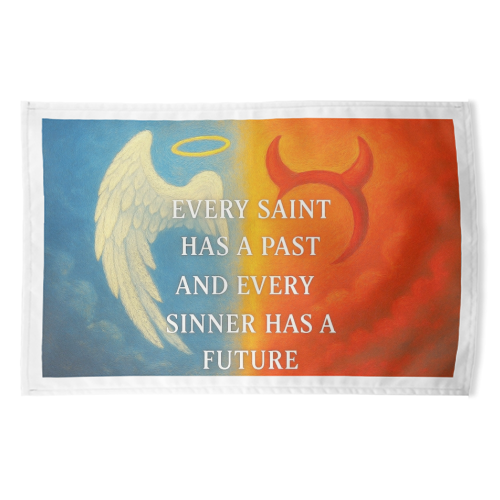 Every Saint - funny tea towel by Ms Doodle