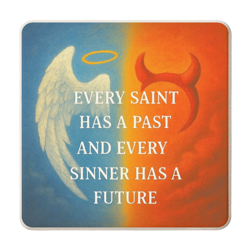 Every Saint - personalised beer coaster by Ms Doodle