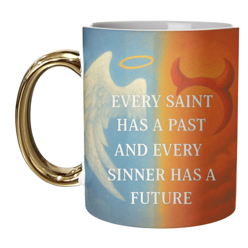 Every Saint - unique mug by Ms Doodle