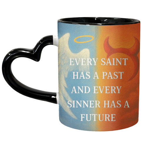 Every Saint - unique mug by Ms Doodle