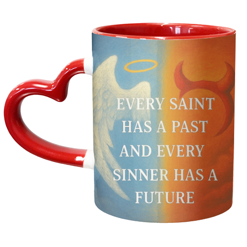 Every Saint - unique mug by Ms Doodle