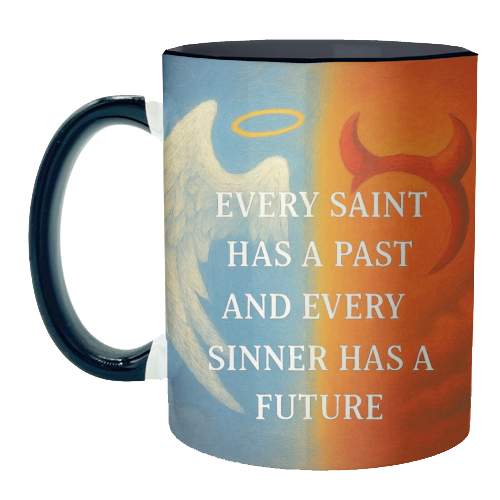 Every Saint - unique mug by Ms Doodle