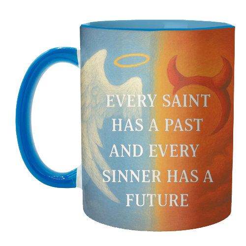 Every Saint - unique mug by Ms Doodle