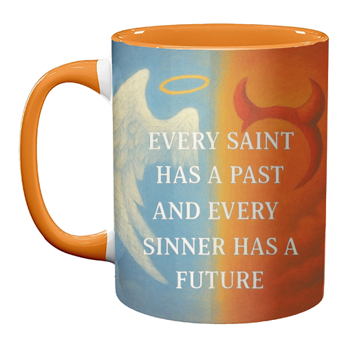 Every Saint - unique mug by Ms Doodle