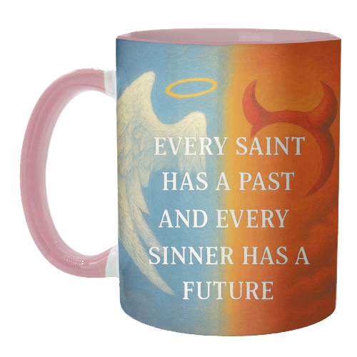 Every Saint - unique mug by Ms Doodle